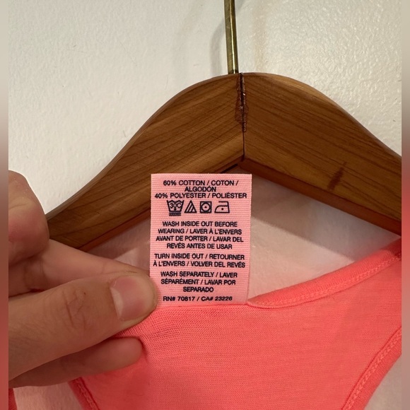 PINK Y2K Victorias Secret Raceback Tank Top Women Small Pink Workout Athletic - Picture 6 of 6